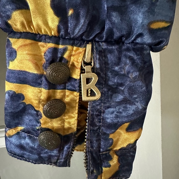 BOGNER Vintage 80s 90s Reversible Ski Jacket Versace Style Print Pattern - Picture 2 of 10